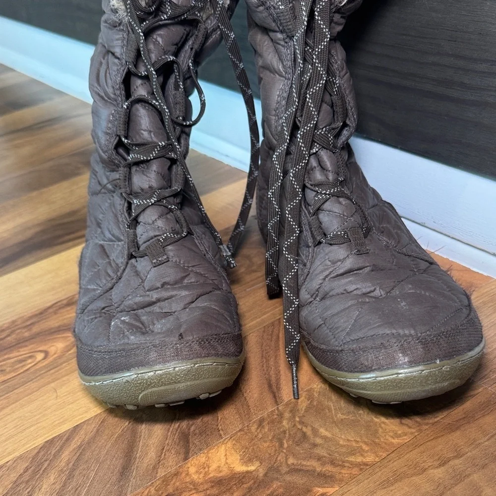 Columbia brown winter boots minx mid lll faux fur size 9
